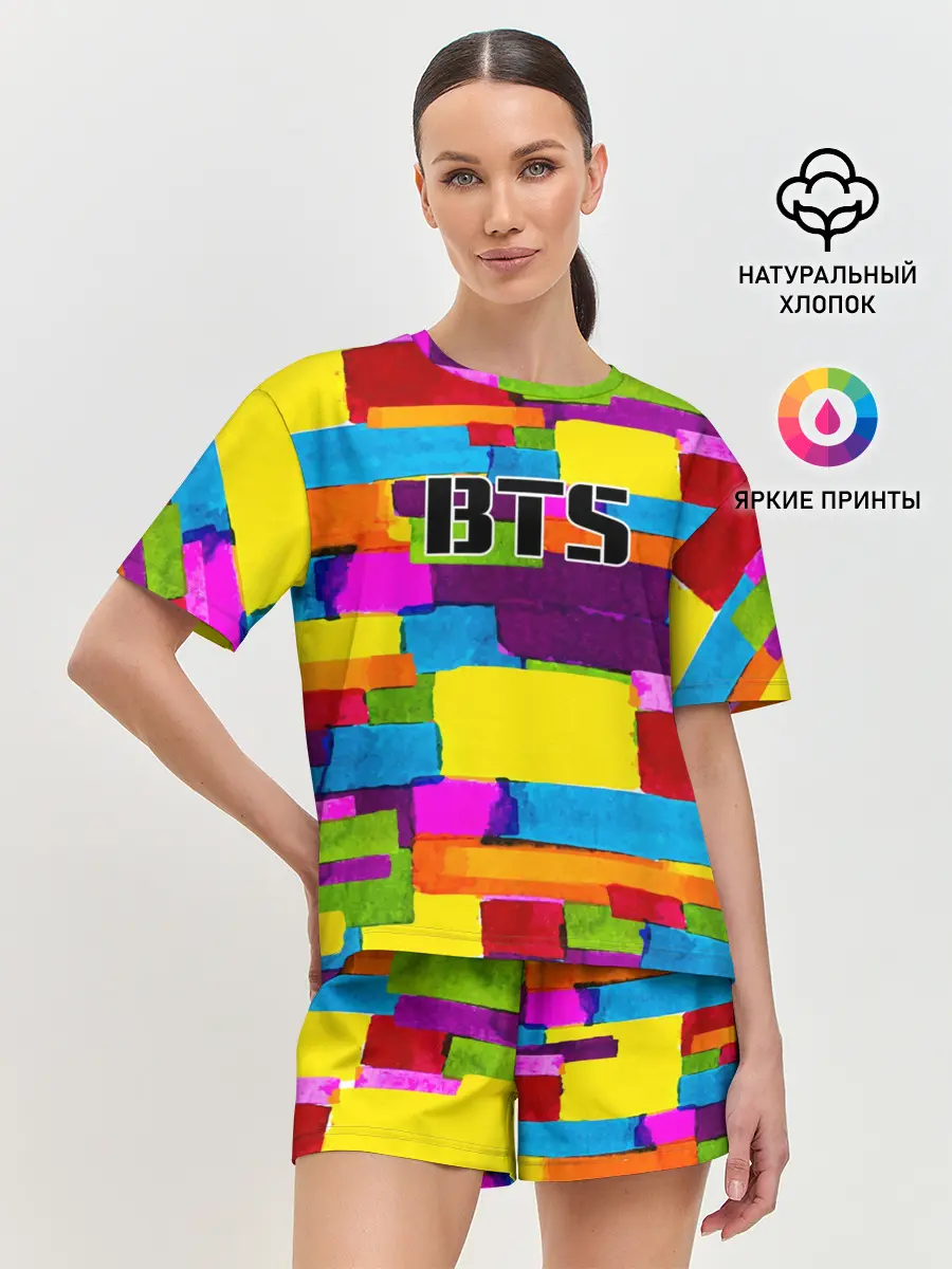 Женская пижама с шортами / BTS