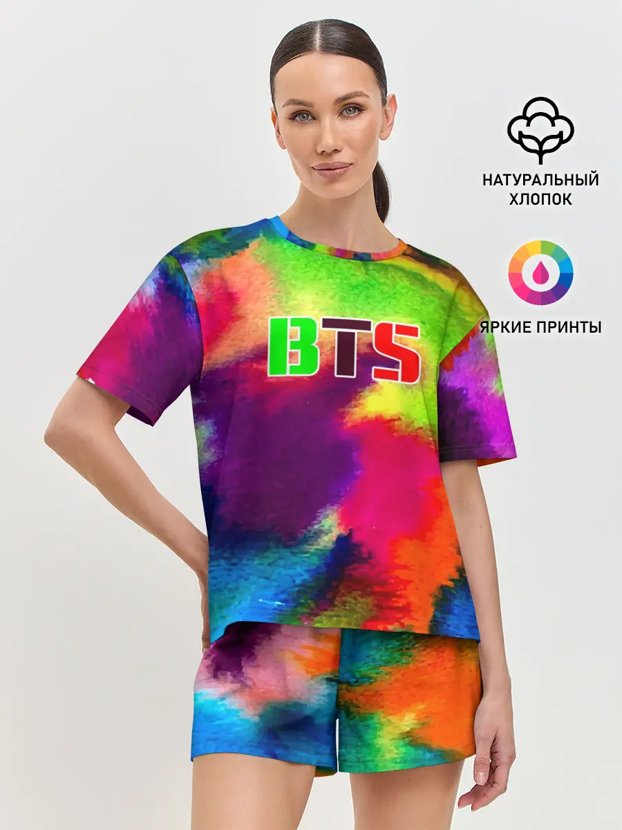 Женская пижама с шортами / BTS