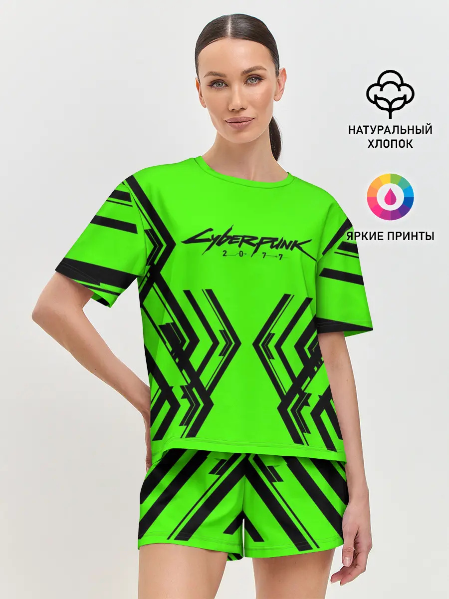Женская пижама с шортами / CyberPunk 2077