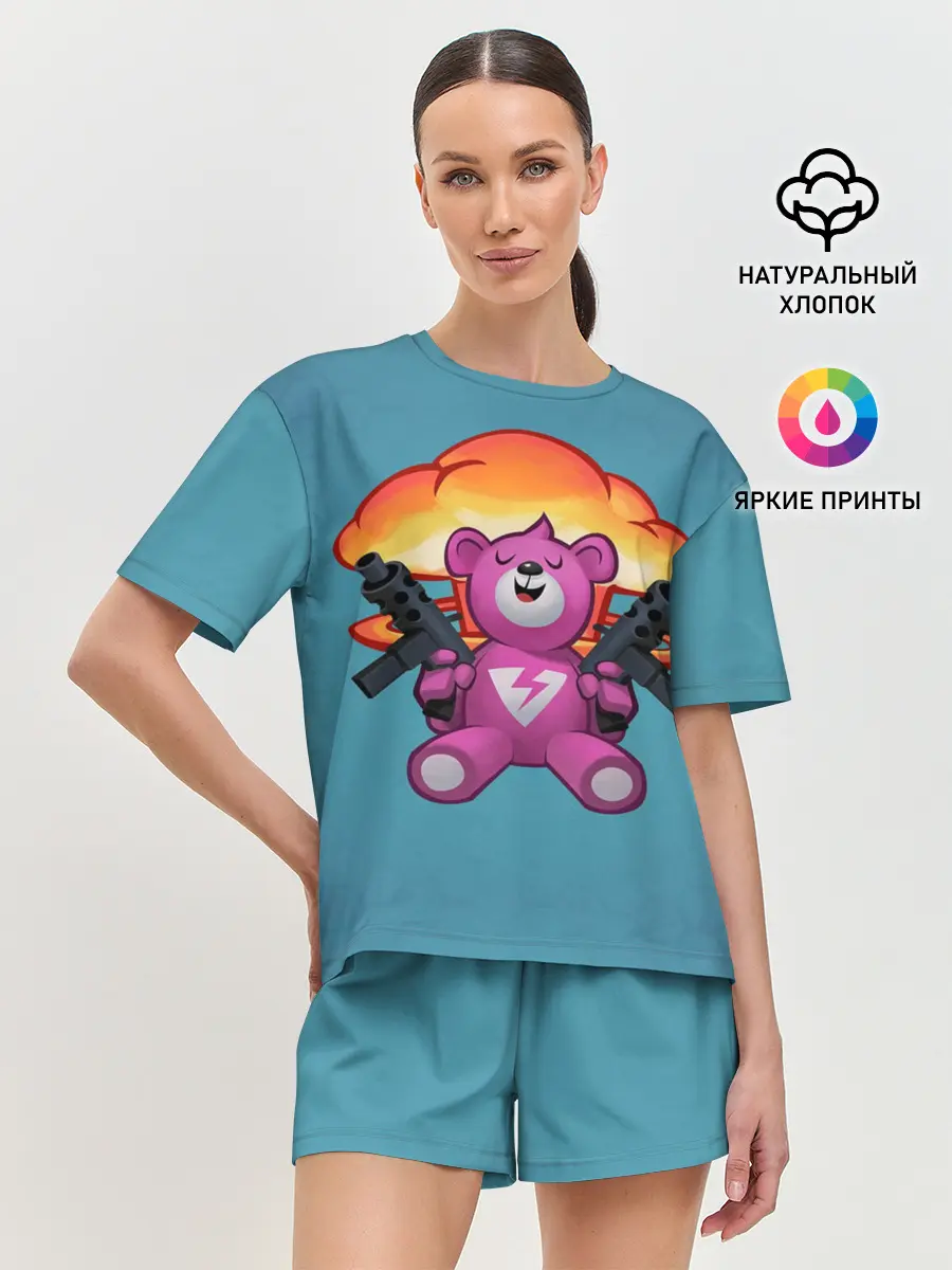 Женская пижама с шортами / Fortnite Bear