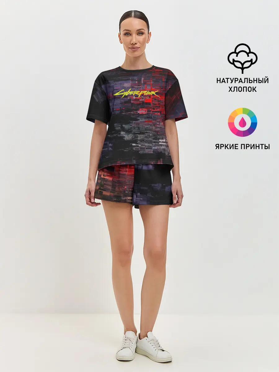 Женская пижама с шортами / CyberPunk 2077