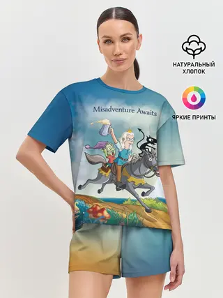 Женская пижама с шортами / Misadventure Awaits