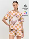 Женская пижама с шортами / Блины