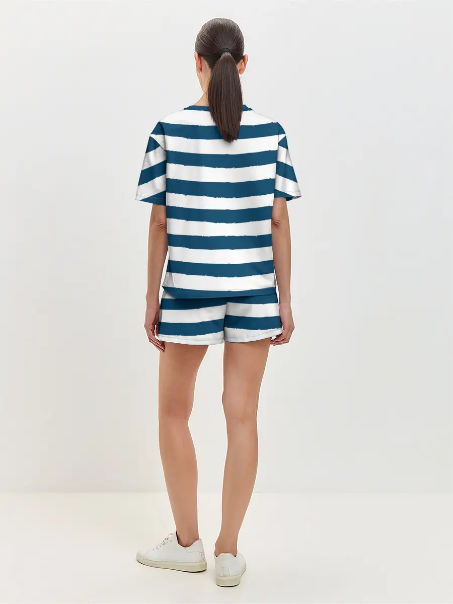 Женская пижама с шортами / в спокойном море плохие моряки