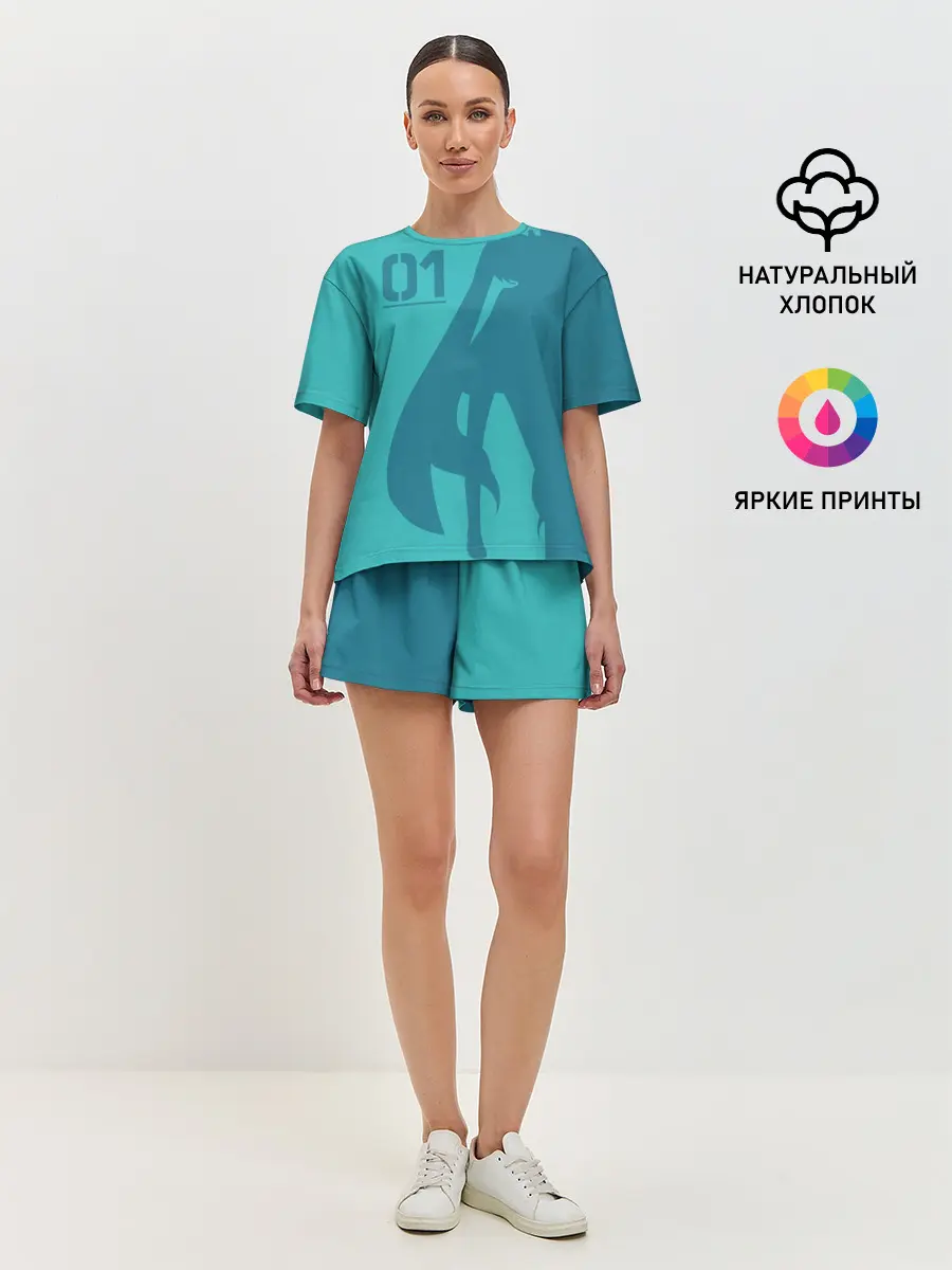 Женская пижама с шортами / Хацуне Мику 01