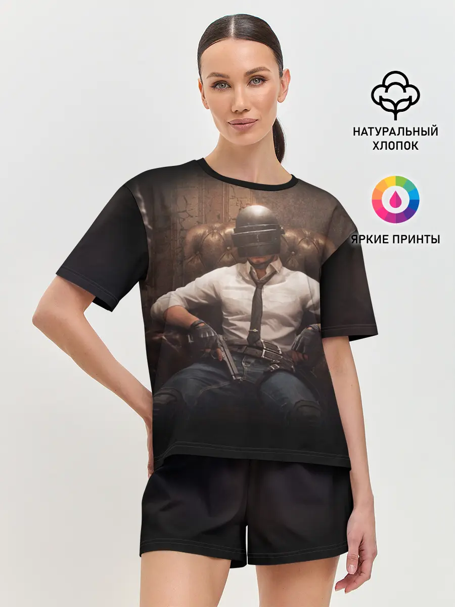 Женская пижама с шортами / PUBG | ПАБГ