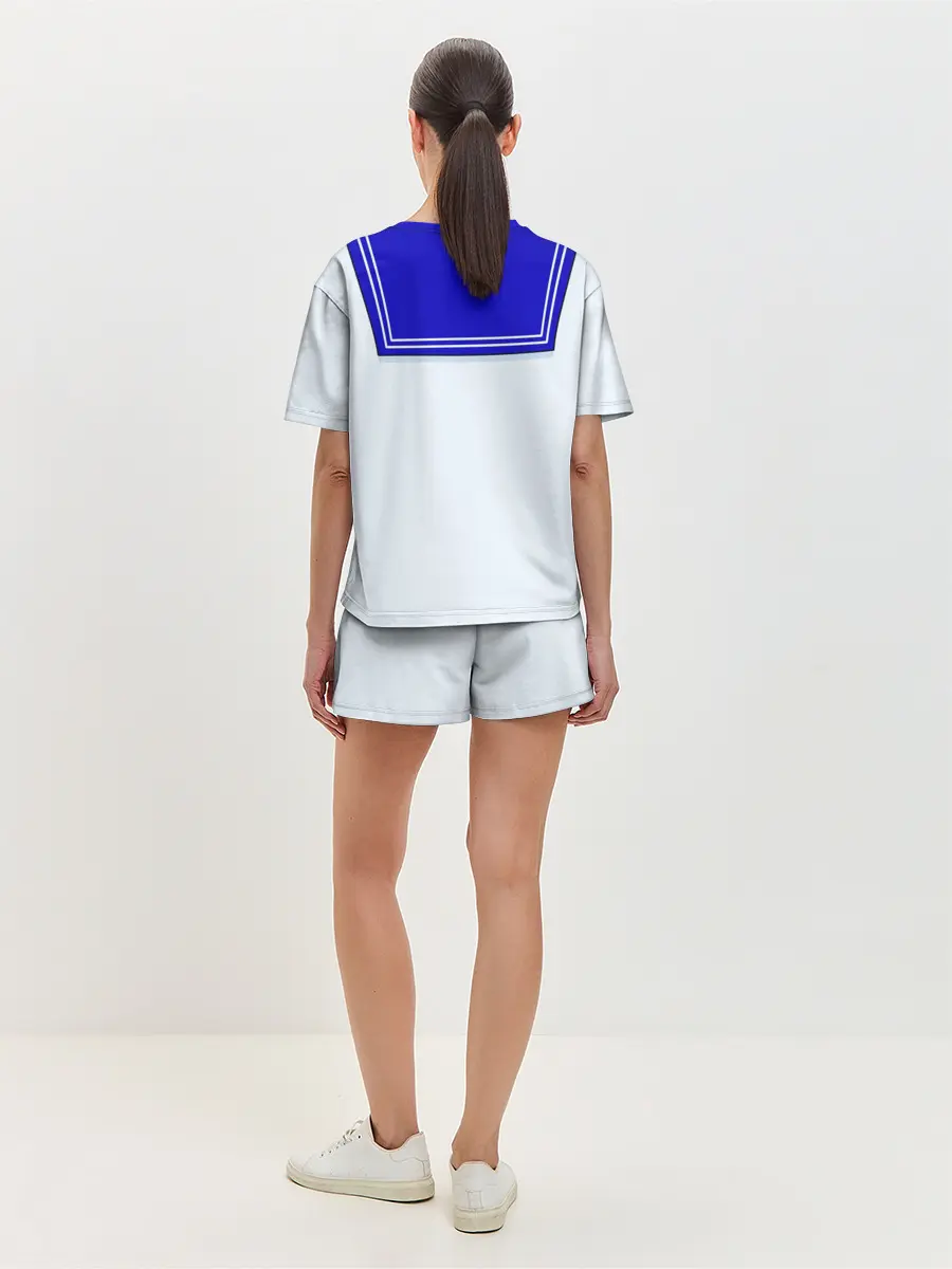 Женская пижама с шортами / Матроска