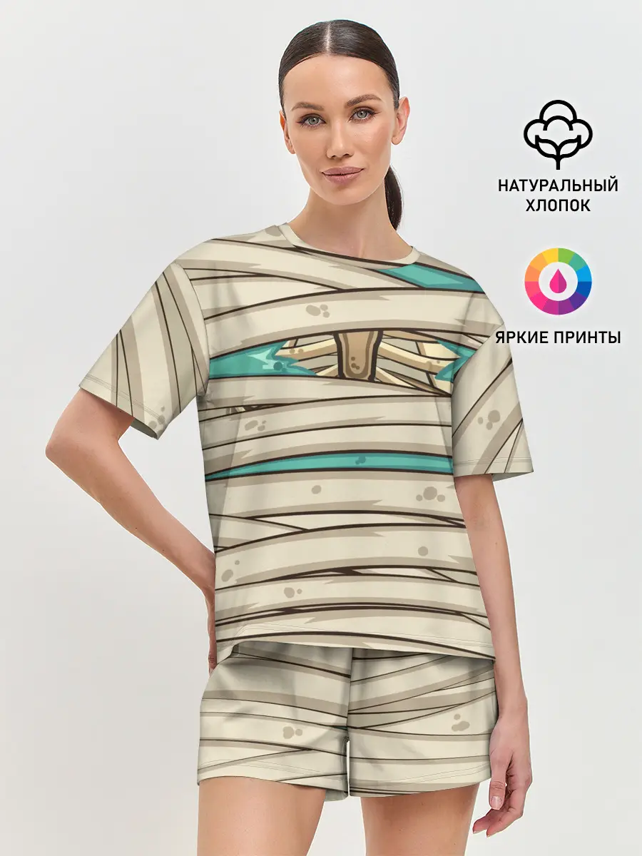 Женская пижама с шортами / Мумия