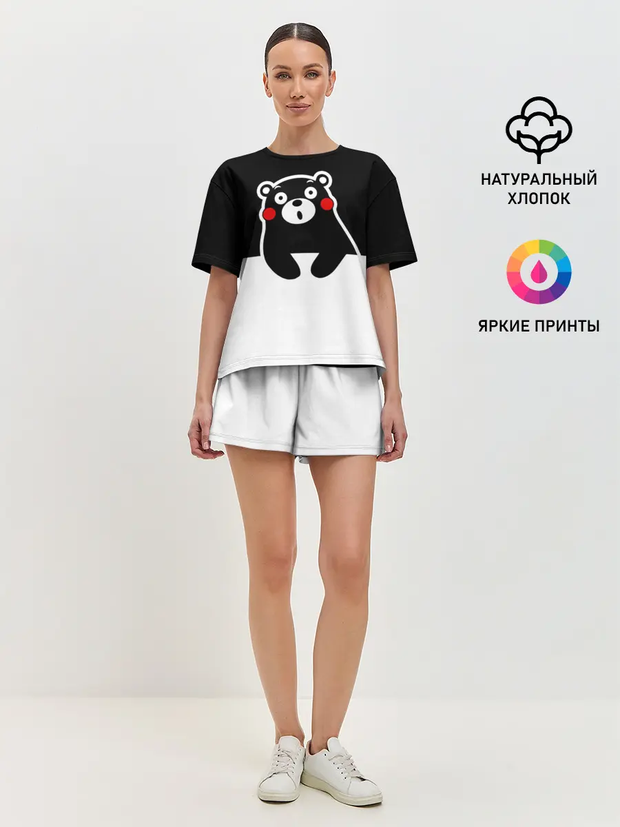 Женская пижама с шортами / Kumamon повис