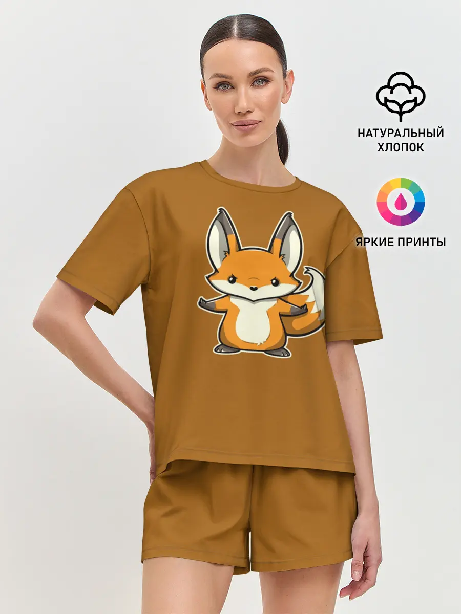 Женская пижама с шортами / Дерзкий Лис