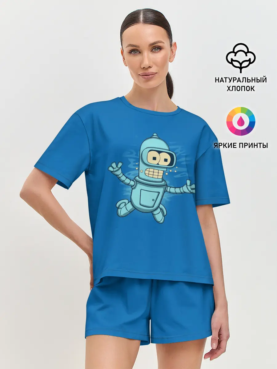 Женская пижама с шортами / Bender Nevermind