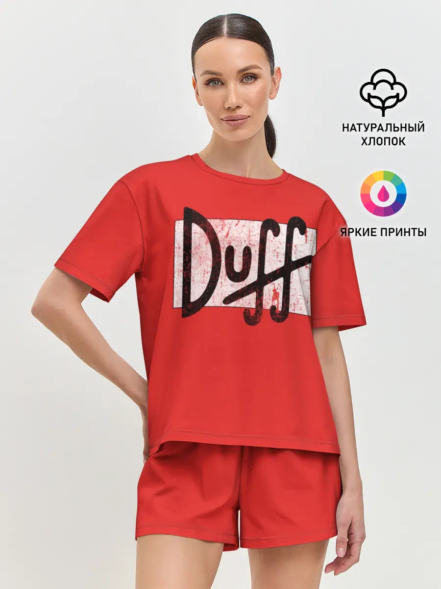 Женская пижама с шортами / Duff Beer