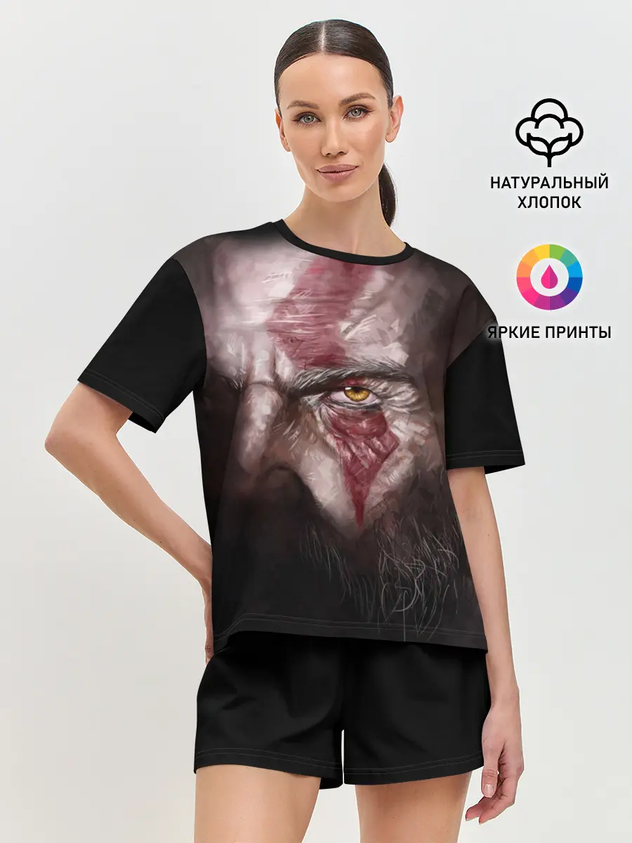 Женская пижама с шортами / God of War