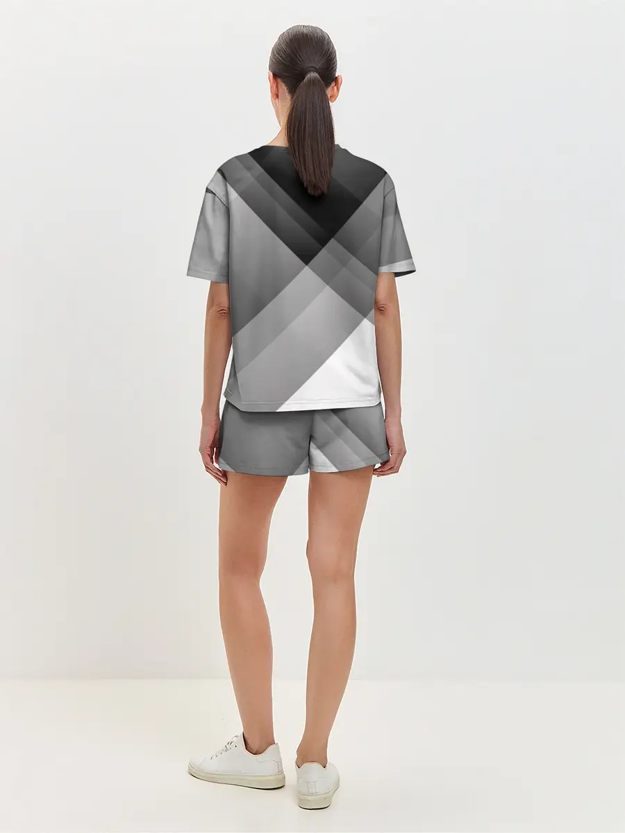 Женская пижама с шортами / Геометрия