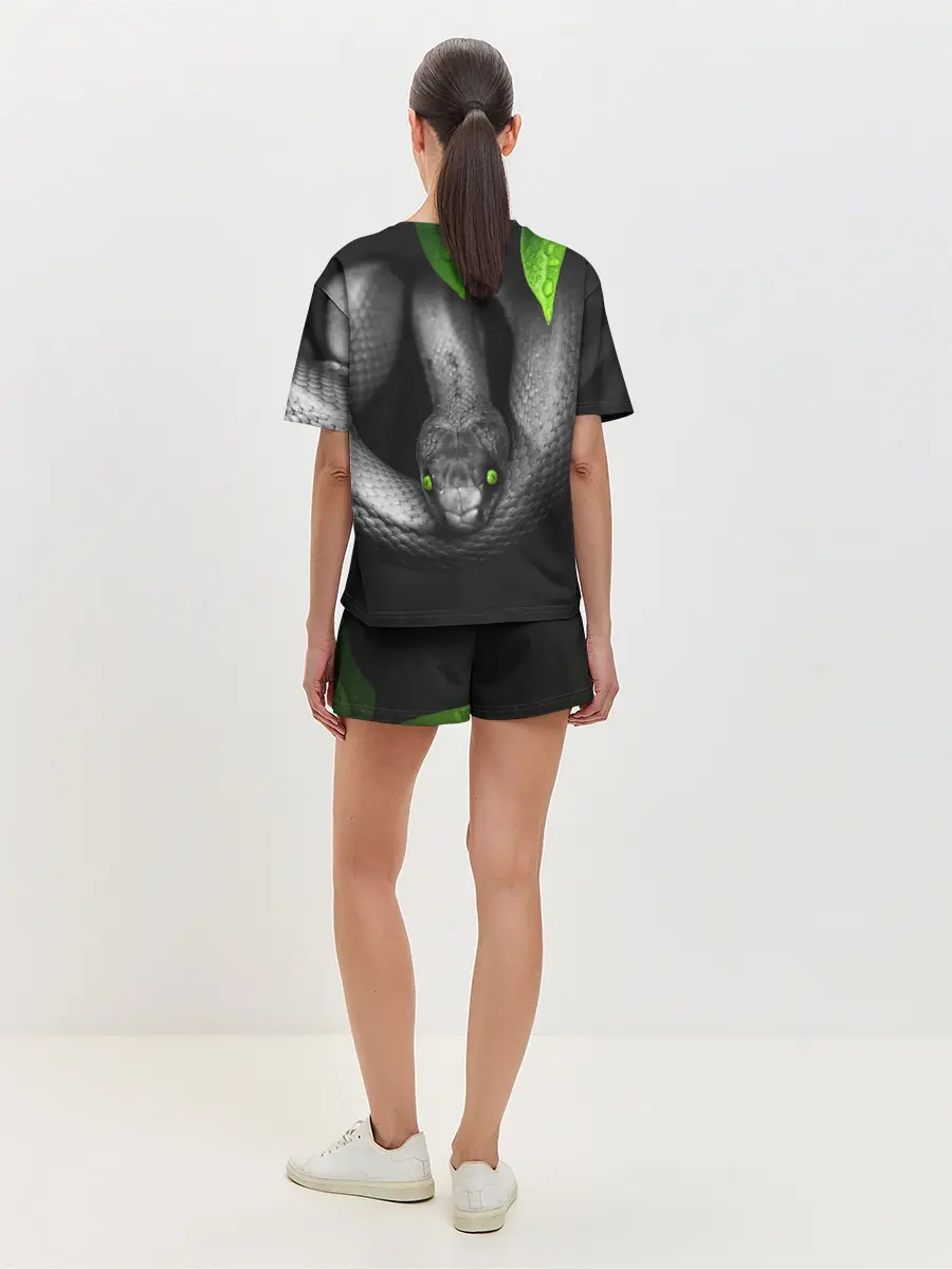 Женская пижама с шортами / Змея