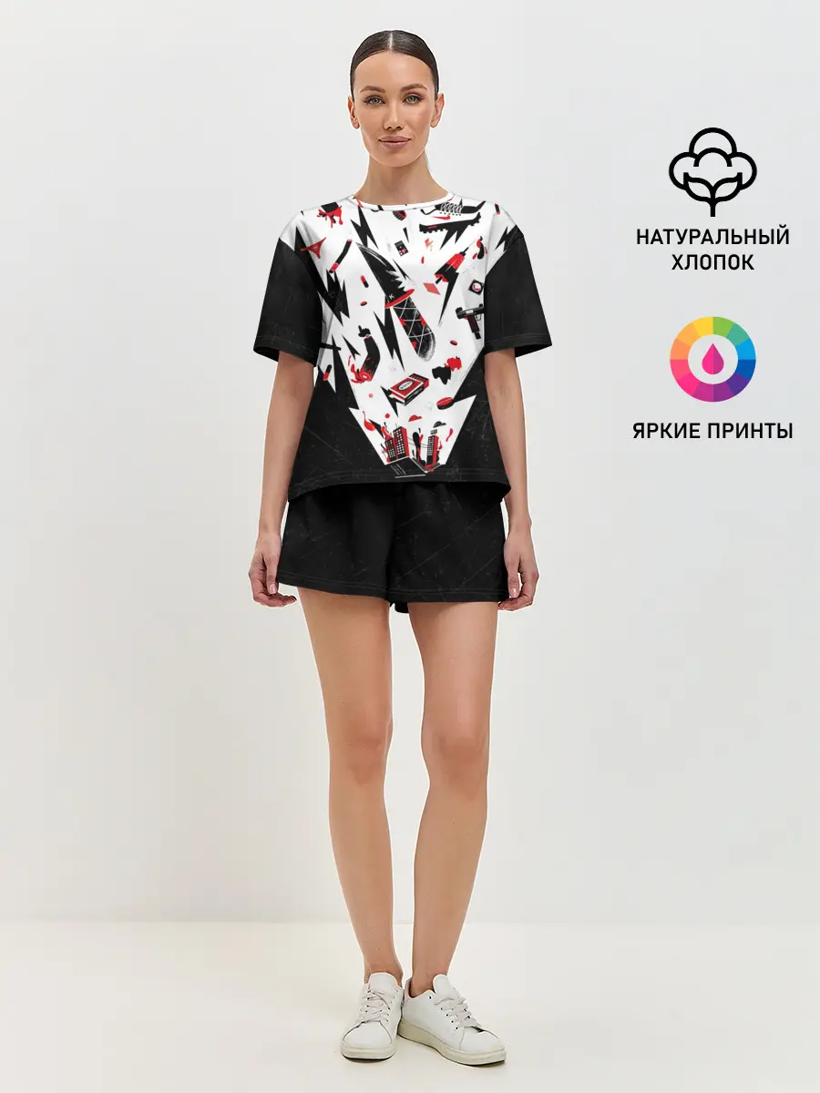 Женская пижама с шортами / Кровосток