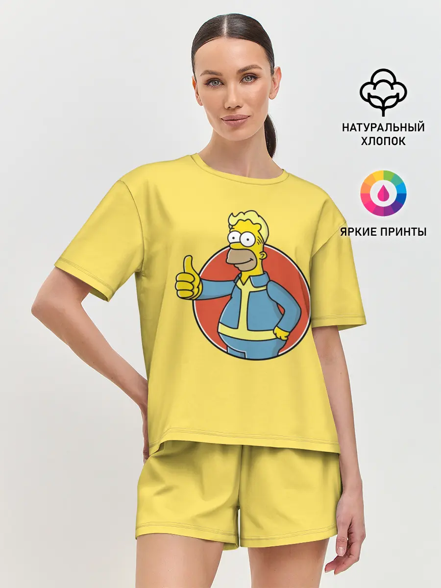 Женская пижама с шортами / Homer Fallout
