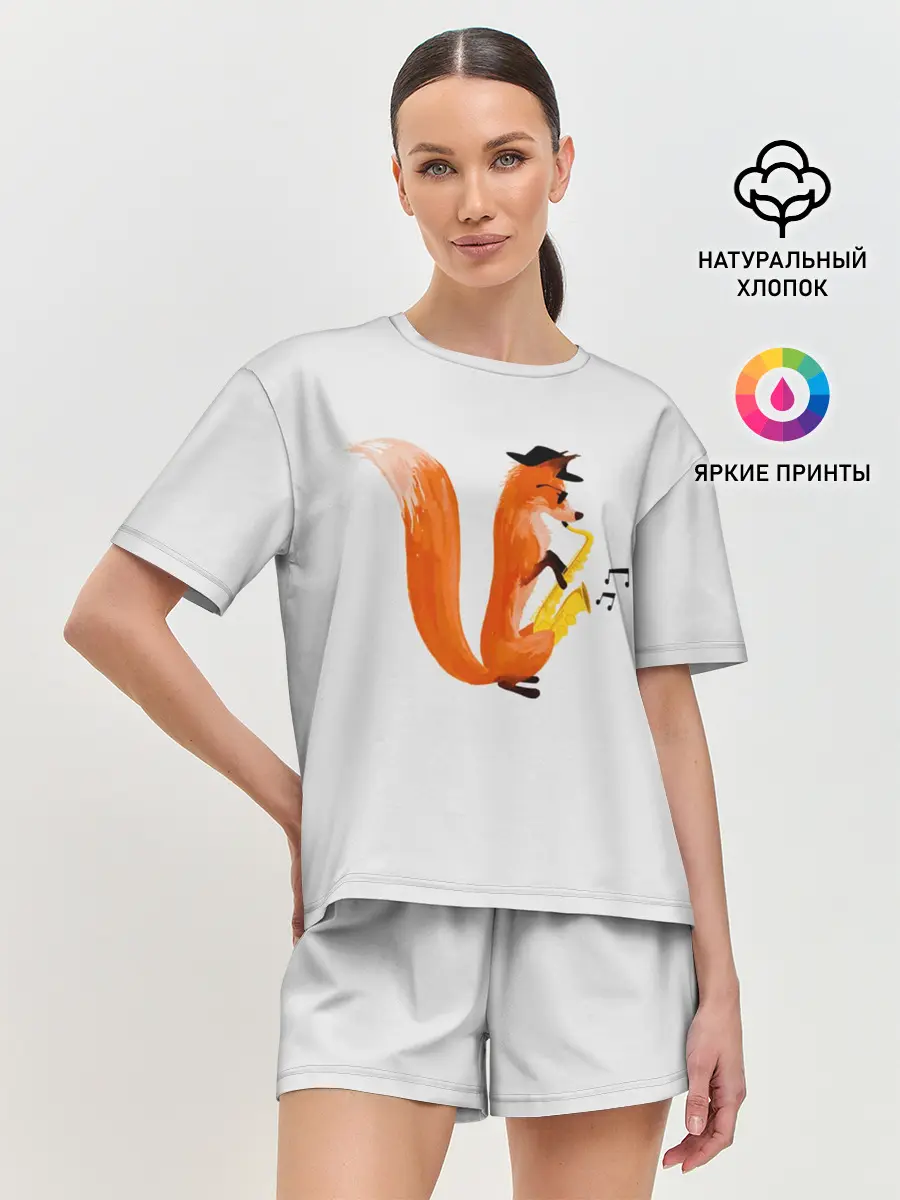 Женская пижама с шортами / Джаз Лис