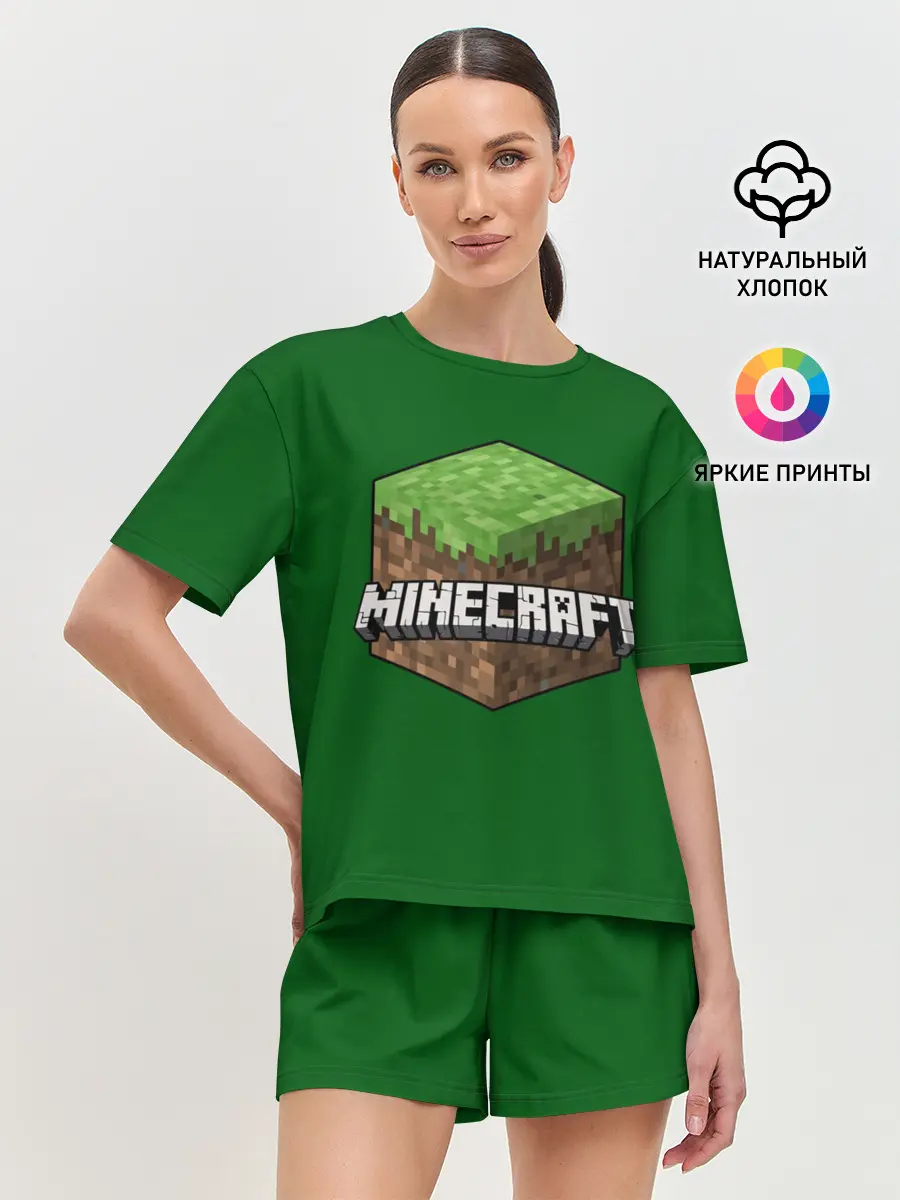 Женская пижама с шортами / Minecraft