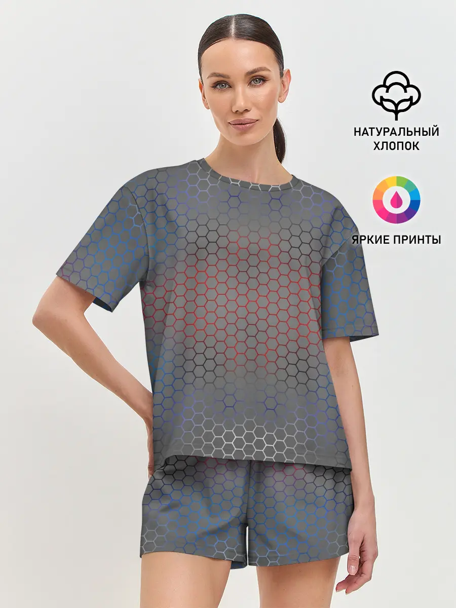 Женская пижама с шортами / Кевлар Color Big