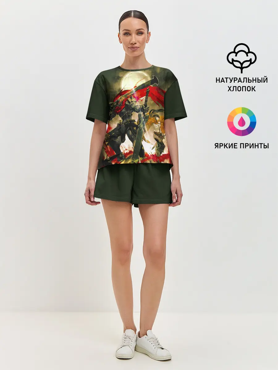 Женская пижама с шортами / Momonga & Narberal Gamma