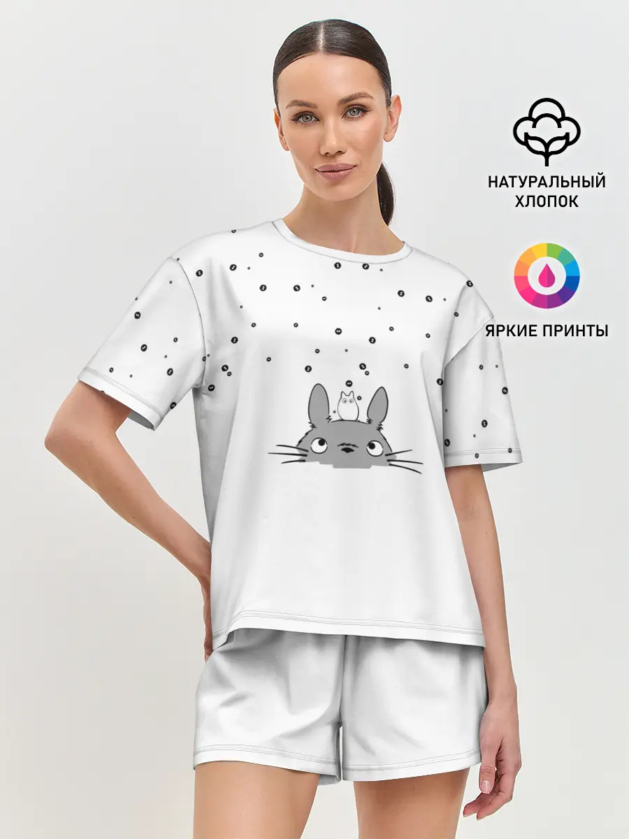Женская пижама с шортами / Totoro The Rain