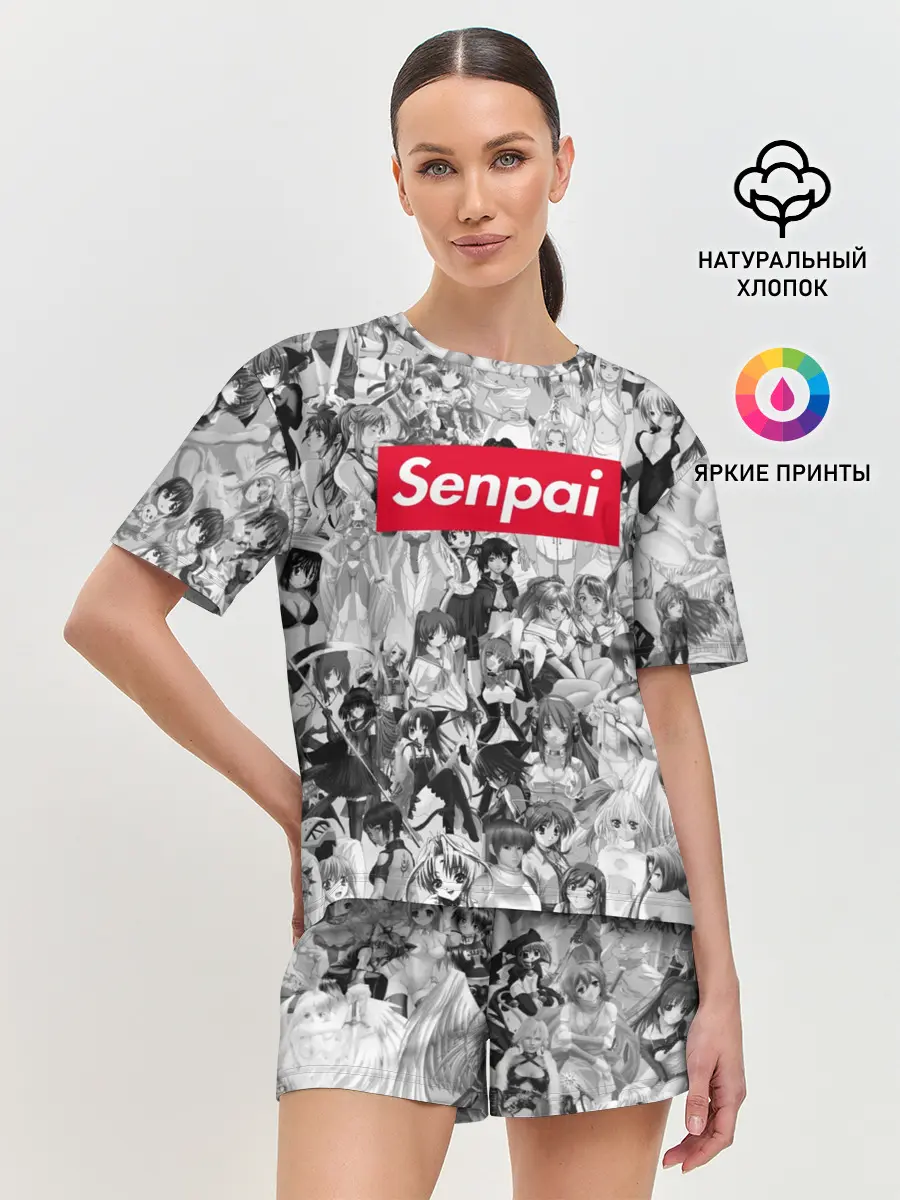 Женская пижама с шортами / SENPAI