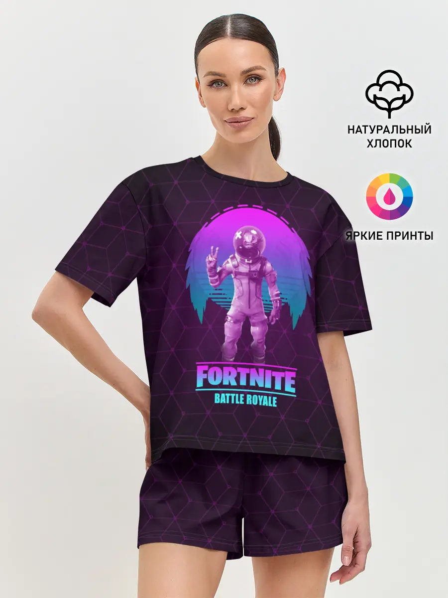 Женская пижама с шортами / Fortnite