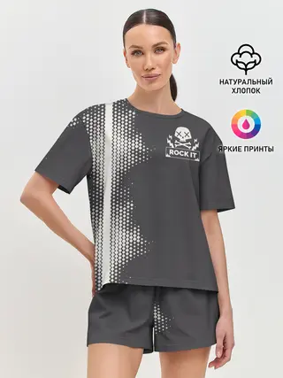 Женская пижама с шортами / I Love Rock