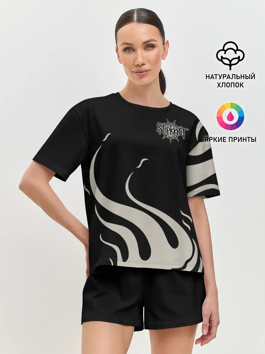 Женская пижама с шортами / Slipknot