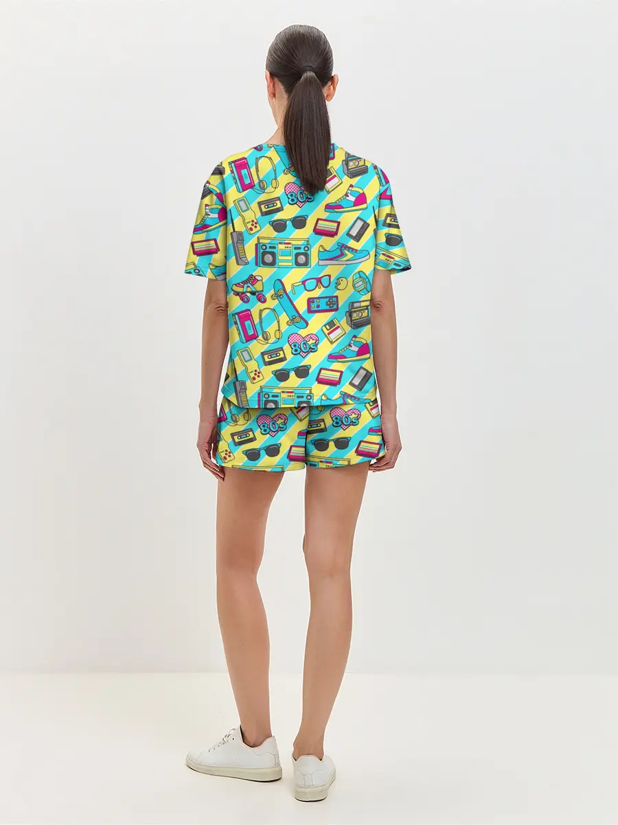 Женская пижама с шортами / 80-е