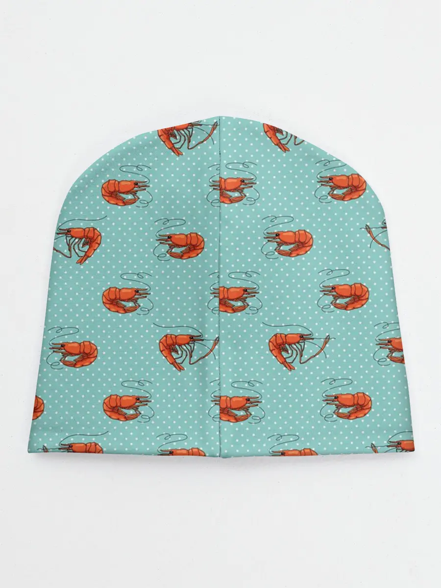 Детская шапка / Креветки паттерн