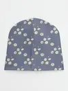 Детская шапка / Ромашки на сером паттерн