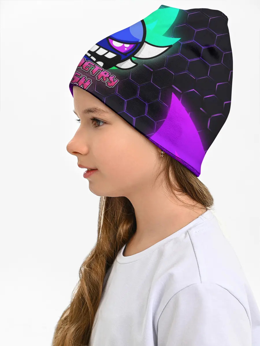 Детская шапка / Geometry Dash