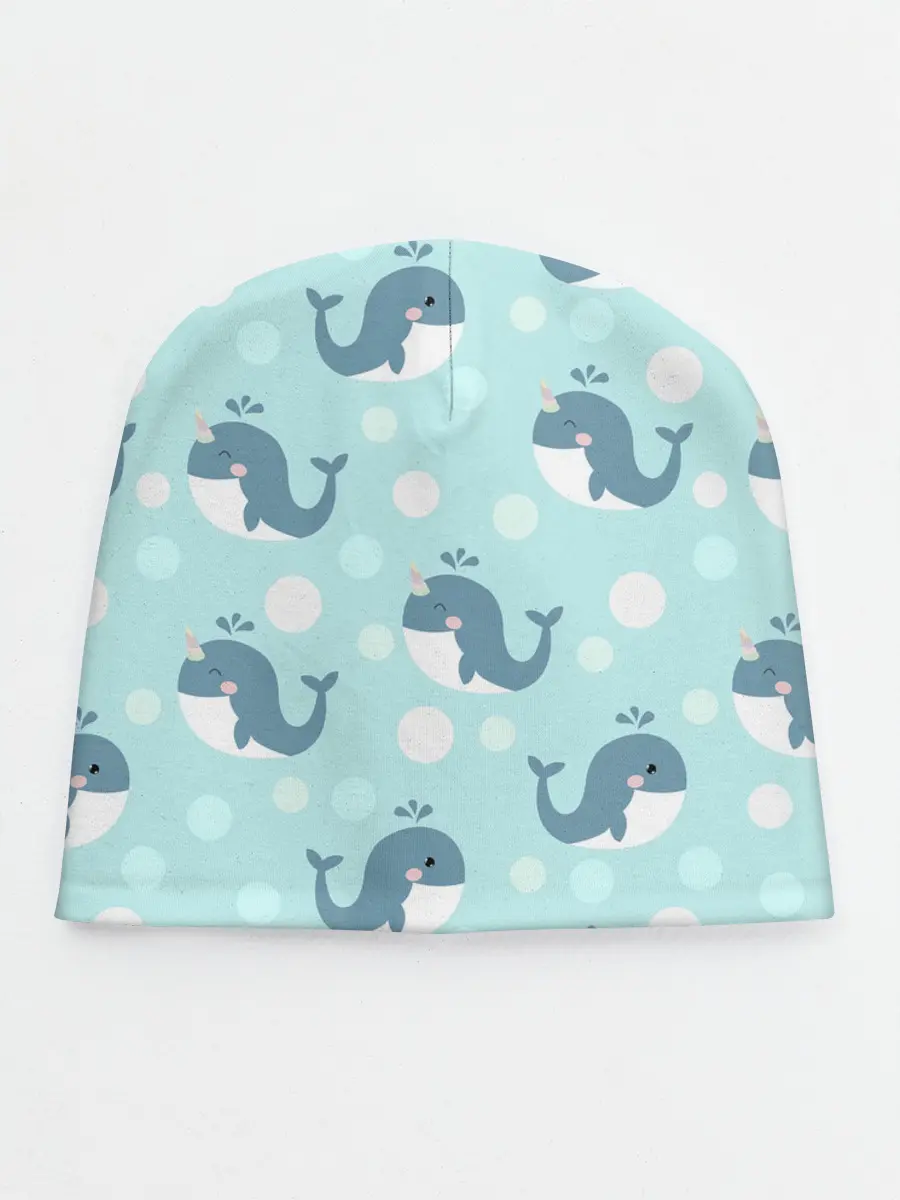 Детская шапка / Единорогие киты