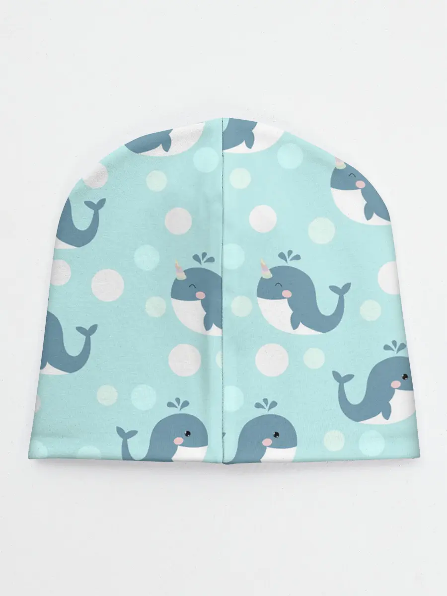 Детская шапка / Единорогие киты