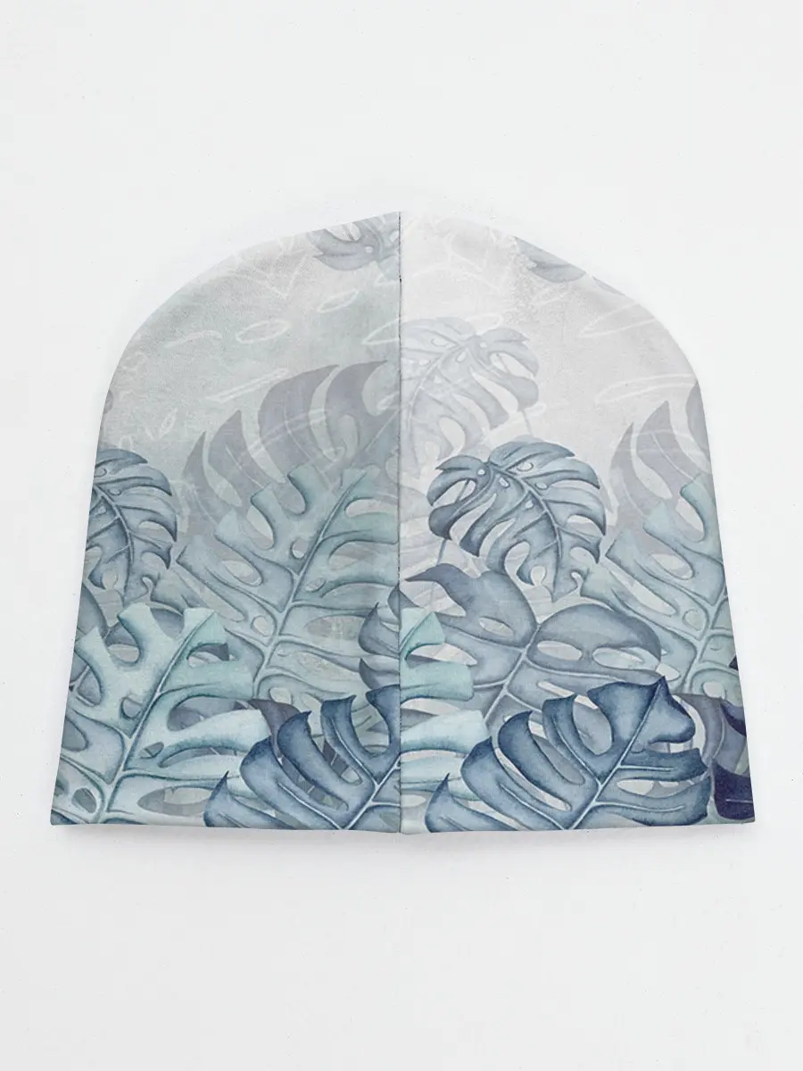 Детская шапка / Синие листья