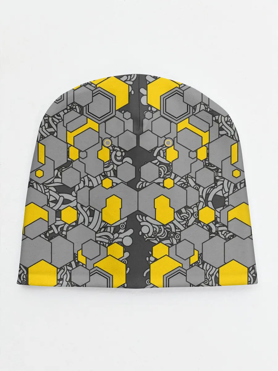 Детская шапка / абстракция киберпанк