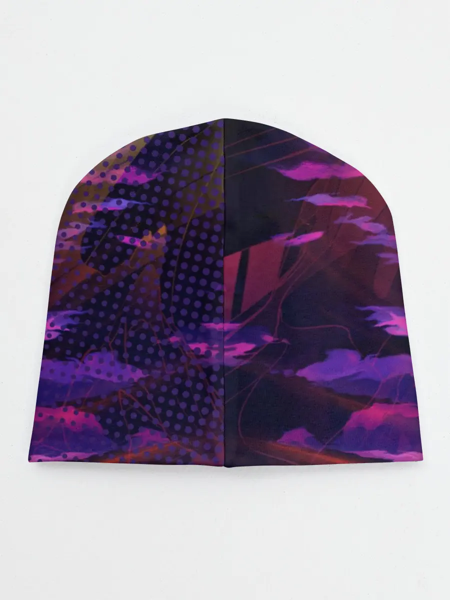 Детская шапка / Закат. Облака