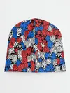 Детская шапка / Бело-сине-красные матрёшки