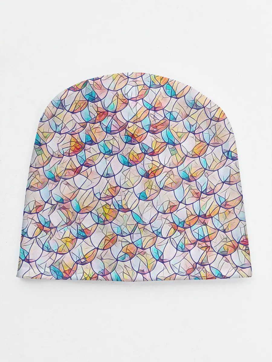 Детская шапка / Разноцветная чешуя