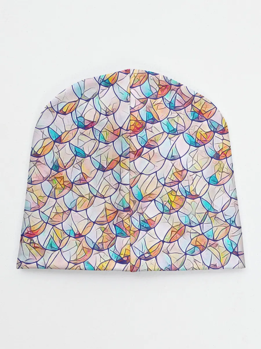 Детская шапка / Разноцветная чешуя