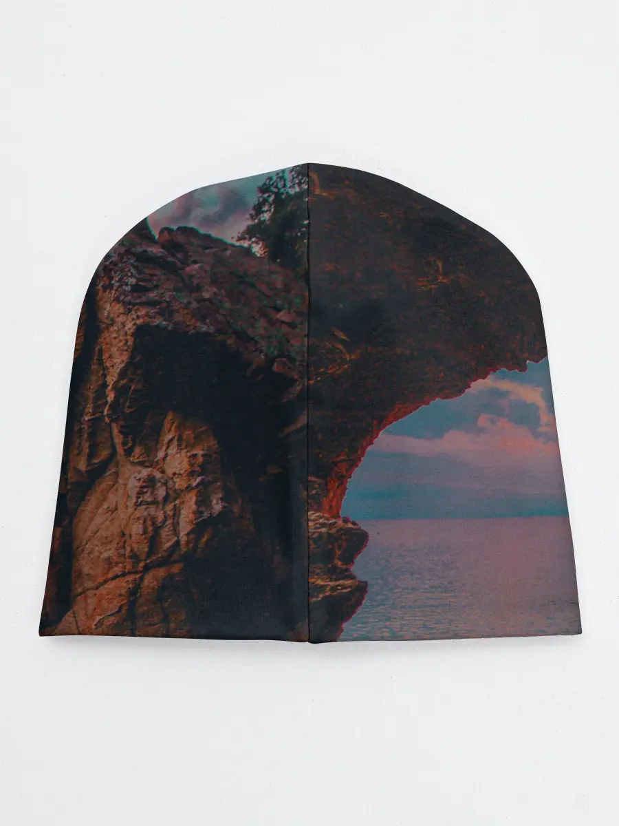 Детская шапка / закат на качелях