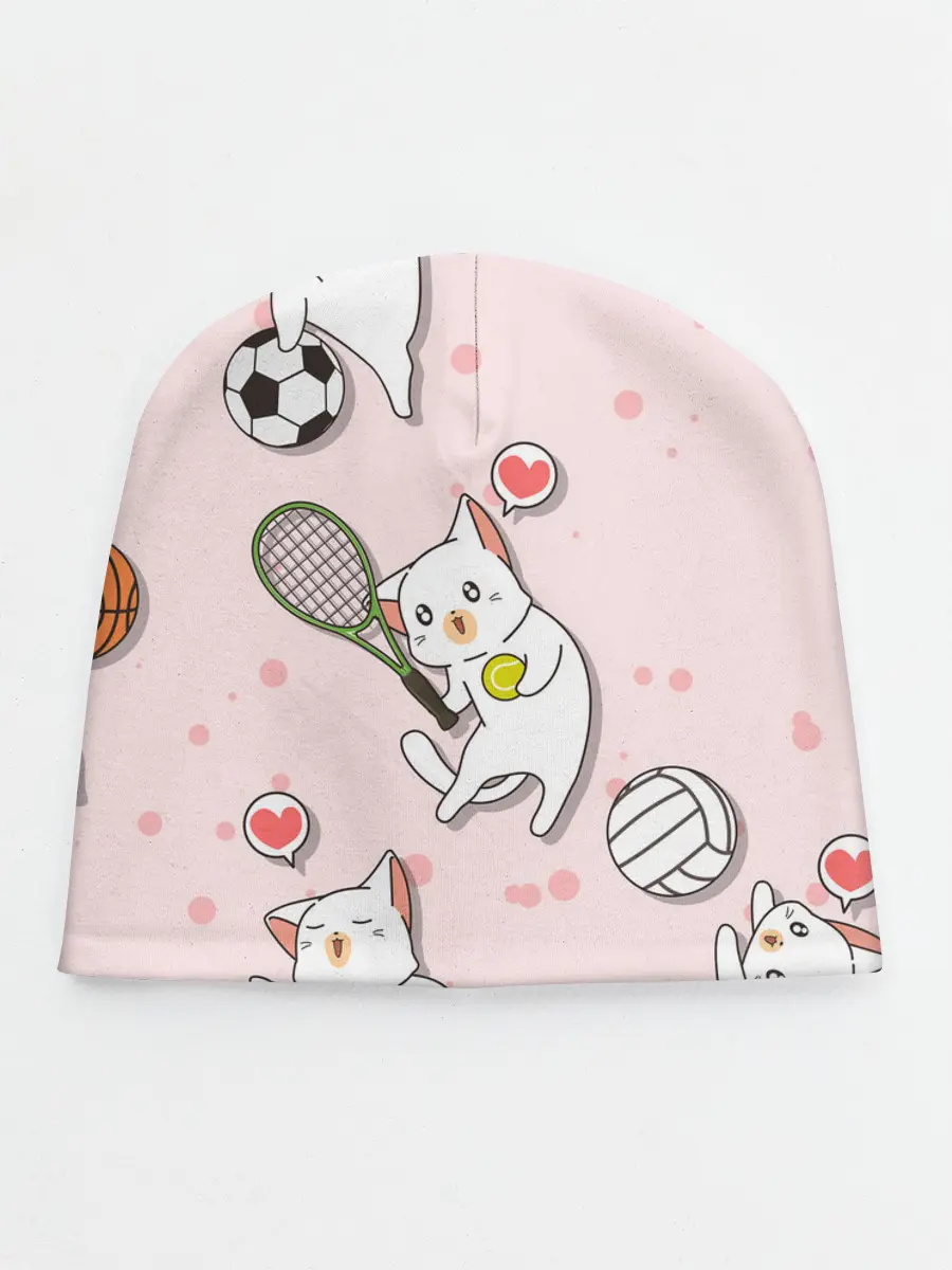 Детская шапка / Спортивные котики | Мяу спорт