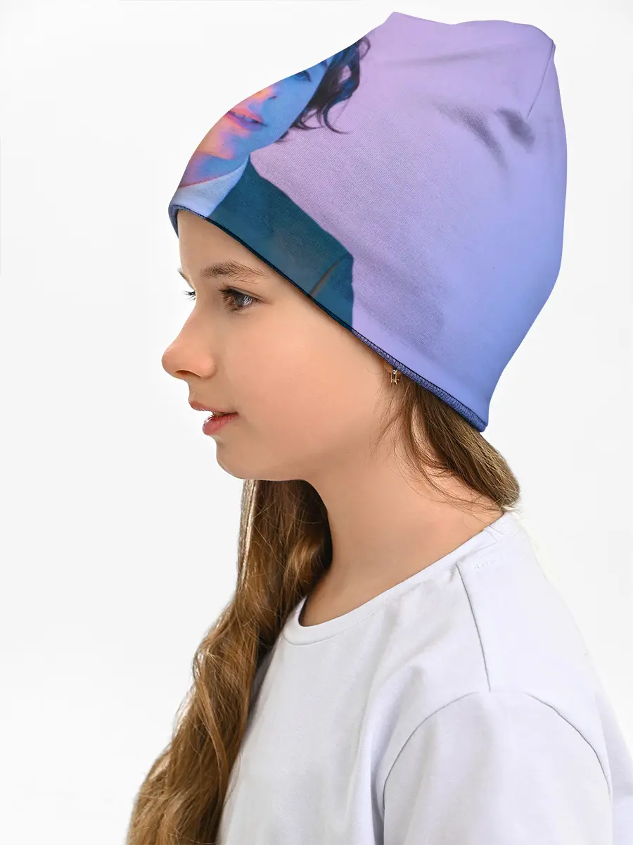 Детская шапка / Timothee Chalamet розовый градиент