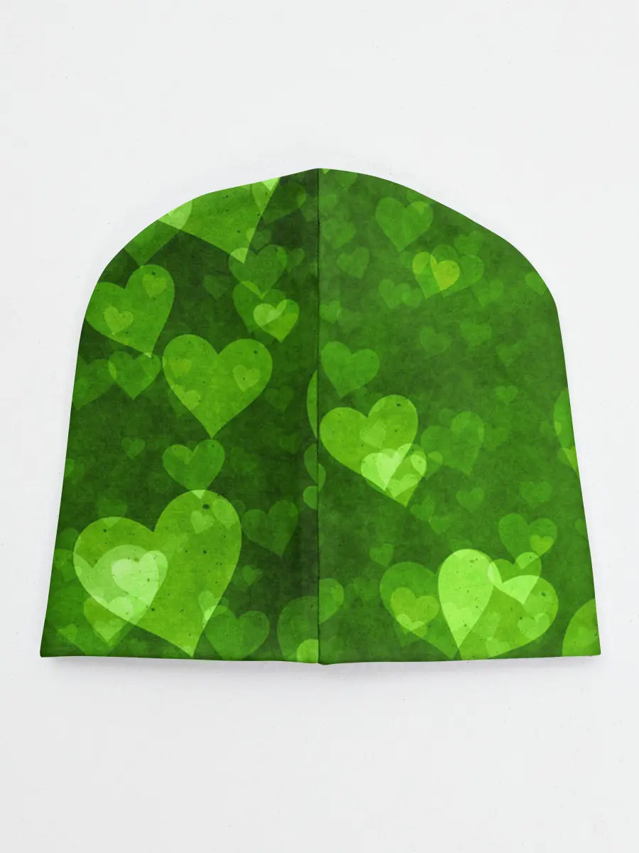 Детская шапка / Geometry Dash | Green Love