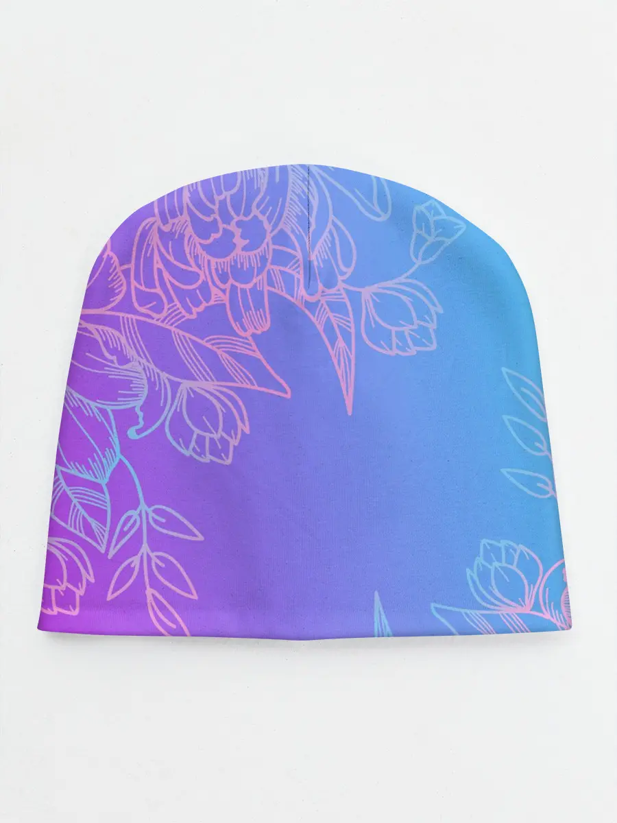 Детская шапка / Цветочный Градиент