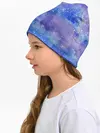 Детская шапка / Акварельные разводы и брызги красок