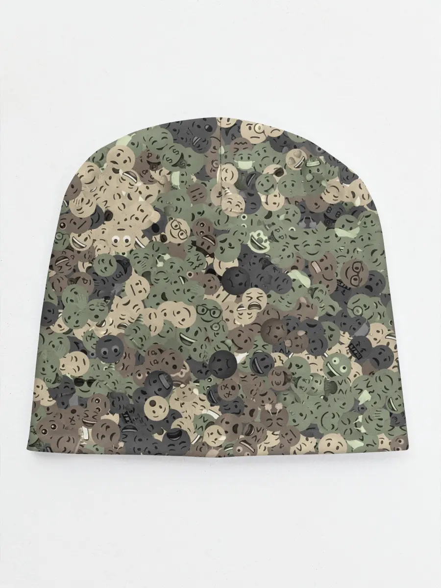 Детская шапка / Эмодзи камуфляж