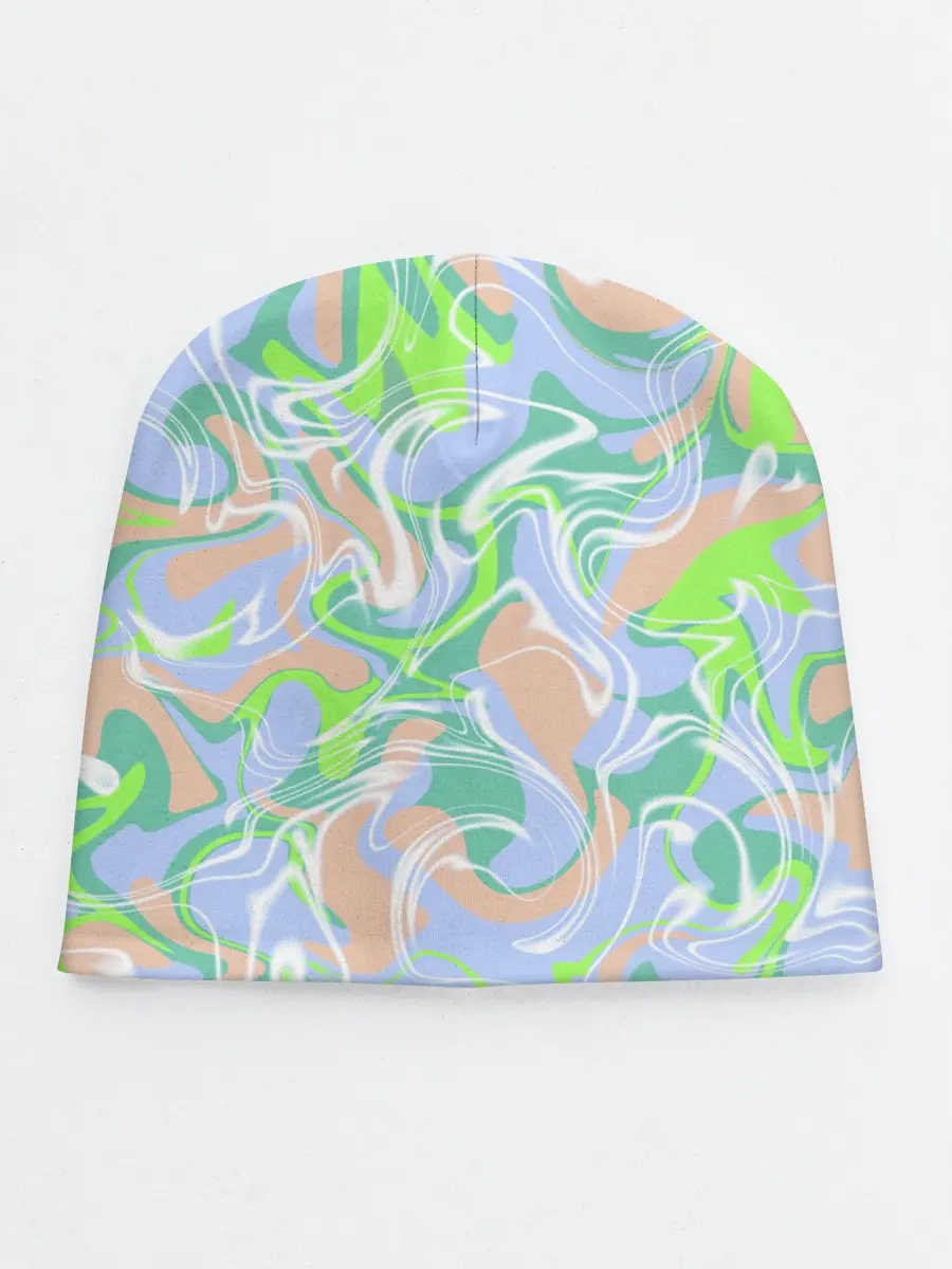 Детская шапка / Разноцветные разводы красок